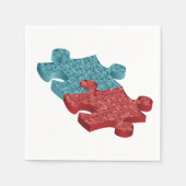 Jigzaag Puzzle-artikelen Servetten (Voorkant)