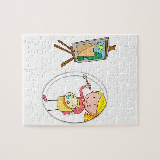 Jigzaag Puzzle Artist Legpuzzel (Horizontaal)