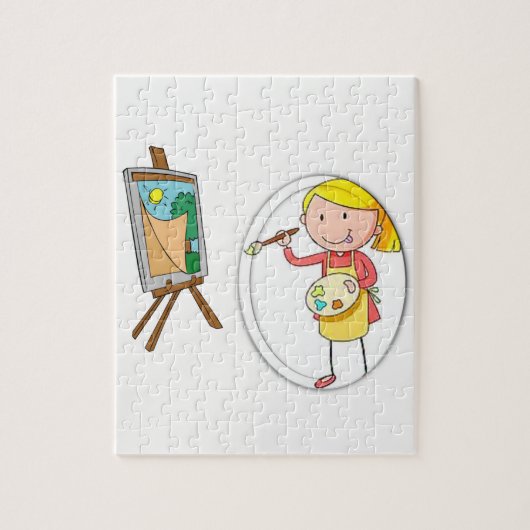 Jigzaag Puzzle Artist Legpuzzel (Verticaal)