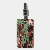 Jigzaag Puzzle Bagagelabel (Voorkant verticaal)