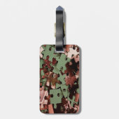 Jigzaag Puzzle Bagagelabel (Achterkant verticaal)