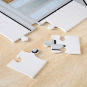 Jigzaag Puzzle Banker Legpuzzel (Zijkant)