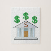 Jigzaag Puzzle Banker Legpuzzel (Verticaal)