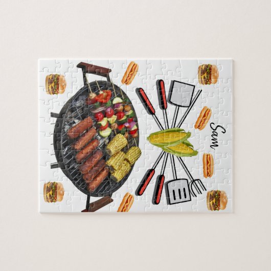 Jigzaag Puzzle Barbecue Legpuzzel (Horizontaal)