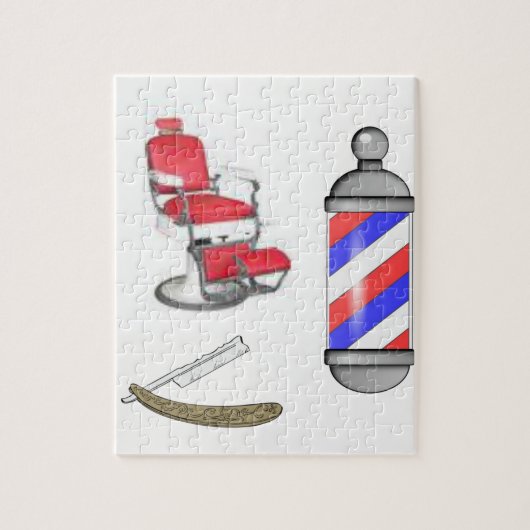 Jigzaag Puzzle Barber Legpuzzel (Verticaal)