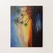 Jigzaag Puzzle Beach Sunset by JPDenyer Legpuzzel (Verticaal)