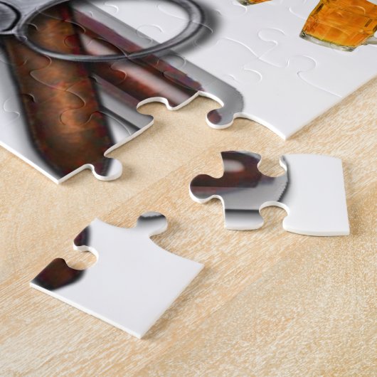 Jigzaag Puzzle Beer Party Legpuzzel (Zijkant)