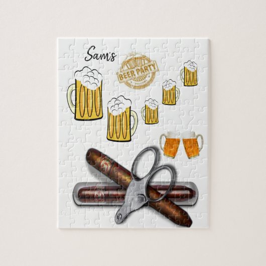 Jigzaag Puzzle Beer Party Legpuzzel (Verticaal)