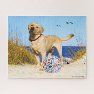 Jigzaag Puzzle "Bij het strand" Legpuzzel
