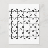 Jigzaag Puzzle Briefkaart (Voorkant)