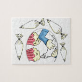 Jigzaag Puzzle Cake Decorator Legpuzzel (Horizontaal)
