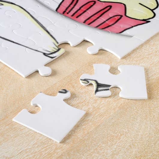 Jigzaag Puzzle Cake Decorator Legpuzzel (Zijkant)