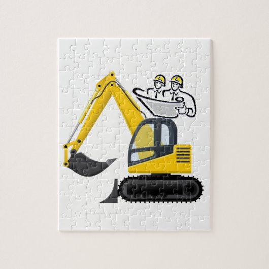 Jigzaag Puzzle Construction Legpuzzel (Verticaal)