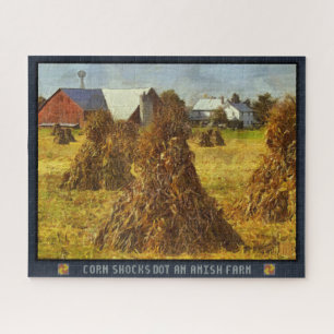 Jigzaag Puzzle Corn schokte een Boerderij Legpuzzel