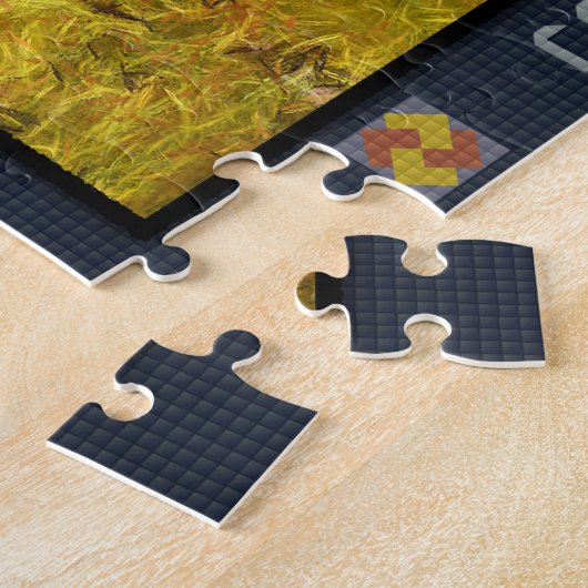 Jigzaag Puzzle Corn schokte een Boerderij Legpuzzel (Zijkant)