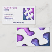 Jigzaag Puzzle Cutout Visitekaartje (Voorkant / Achterkant)