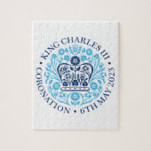 Jigzaag Puzzle for 2023 Coronation - Blue Legpuzzel (Verticaal)