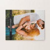Jigzaag Puzzle Foto & Text Edge Print Legpuzzel (Horizontaal)