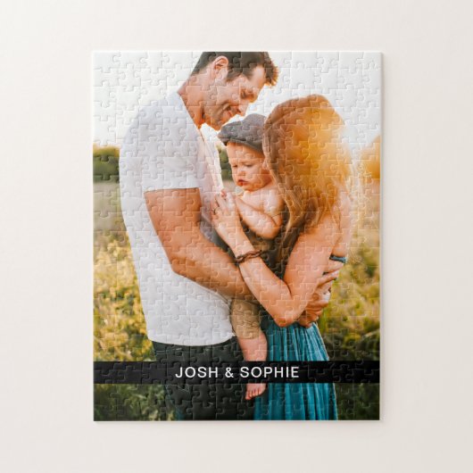 Jigzaag Puzzle Foto & Text Edge Print Legpuzzel (Verticaal)