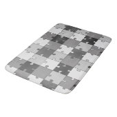 Jigzaag Puzzle Gray Tones Badmat (Gekanteld)