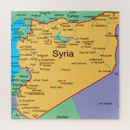 Jigzaag Puzzle in Syria Legpuzzel (Verticaal)