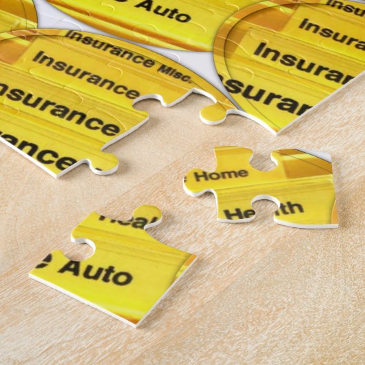 Jigzaag Puzzle Insurance Legpuzzel (Zijkant)