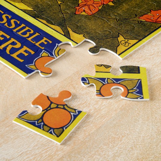 Jigzaag Puzzle - Jamaica - Gem of the Tropics Legpuzzel (Zijkant)