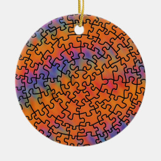 Jigzaag Puzzle Keramisch Ornament