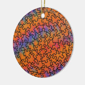 Jigzaag Puzzle Keramisch Ornament (Links)