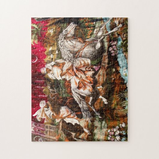 Jigzaag Puzzle - Klassiek Arabisch design Legpuzzel (Verticaal)