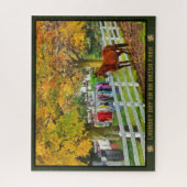 Jigzaag Puzzle Laundry Day on an Amish Boerderij Legpuzzel (Verticaal)