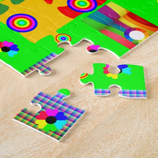 Jigzaag Puzzle Legpuzzel (Zijkant)