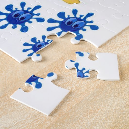 Jigzaag Puzzle Legpuzzel (Zijkant)