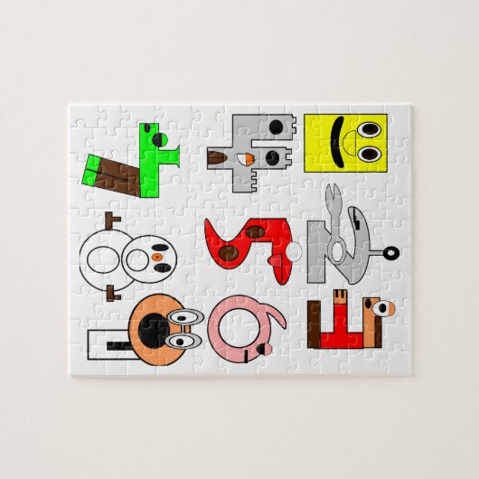 Jigzaag Puzzle Legpuzzel (Horizontaal)