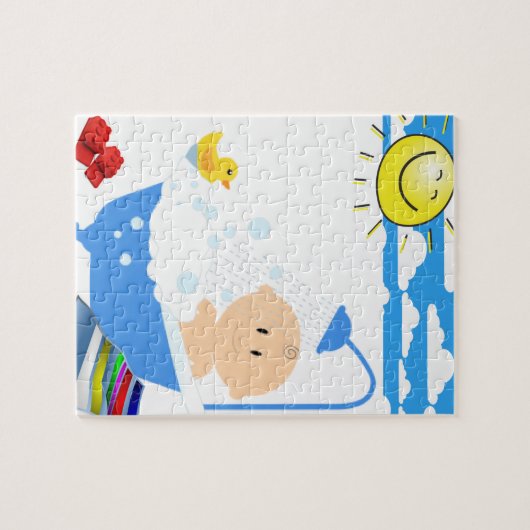 Jigzaag Puzzle Legpuzzel (Horizontaal)