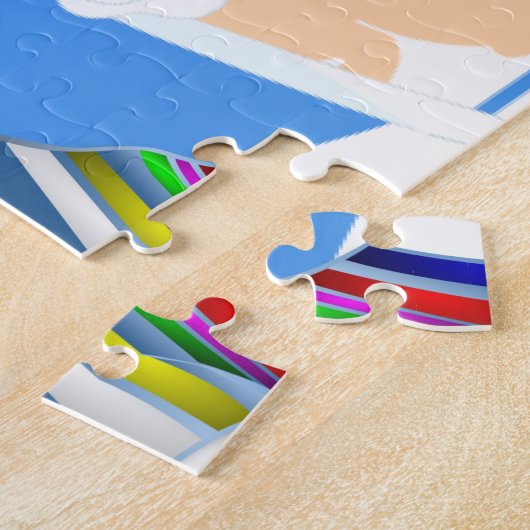 Jigzaag Puzzle Legpuzzel (Zijkant)