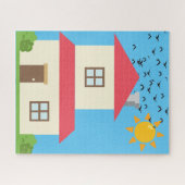 Jigzaag Puzzle Legpuzzel (Horizontaal)