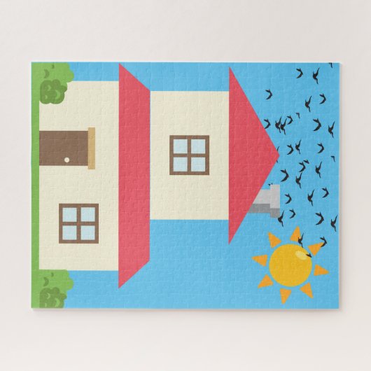 Jigzaag Puzzle Legpuzzel (Horizontaal)