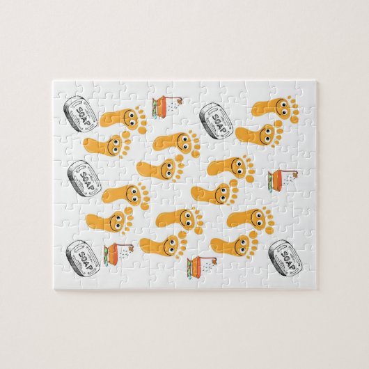 Jigzaag Puzzle Legpuzzel (Horizontaal)