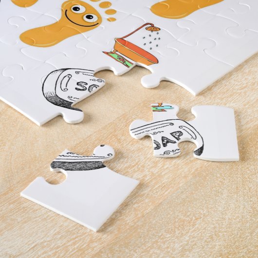 Jigzaag Puzzle Legpuzzel (Zijkant)