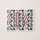 Jigzaag Puzzle Legpuzzel (Horizontaal)