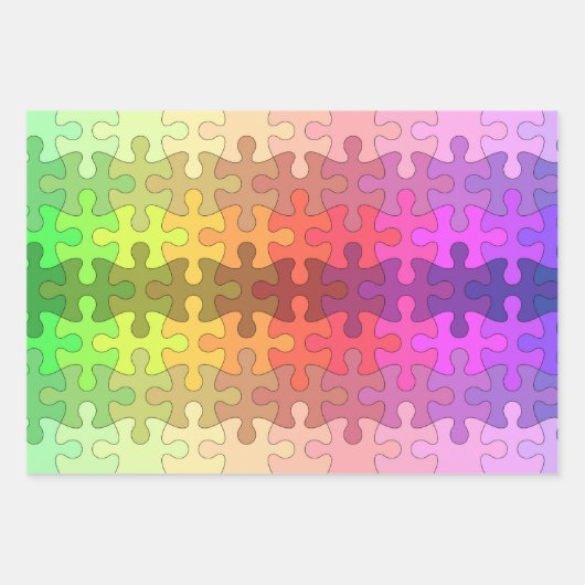 Jigzaag Puzzle Lovers Wrapping Paper Set (Voorkant 3)