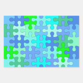 Jigzaag Puzzle Lovers Wrapping Paper Set (Voorkant)