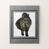 Jigzaag Puzzle Maine Coon Cat Legpuzzel (Verticaal)