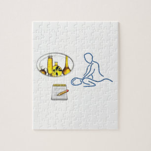 Jigzaag Puzzle Massuese Legpuzzel