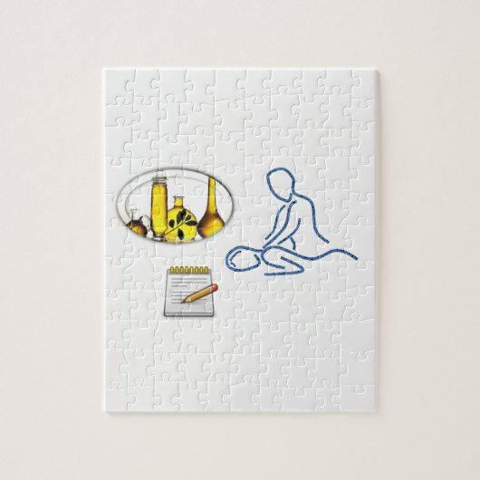 Jigzaag Puzzle Massuese Legpuzzel (Verticaal)