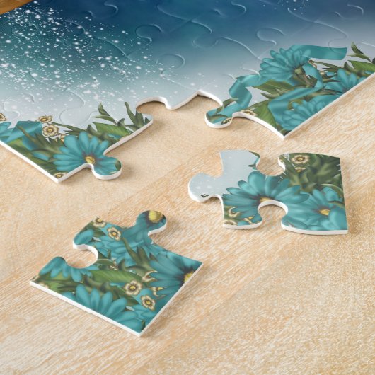 Jigzaag Puzzle met Fantasy Elf en Cute Dragon Legpuzzel (Zijkant)