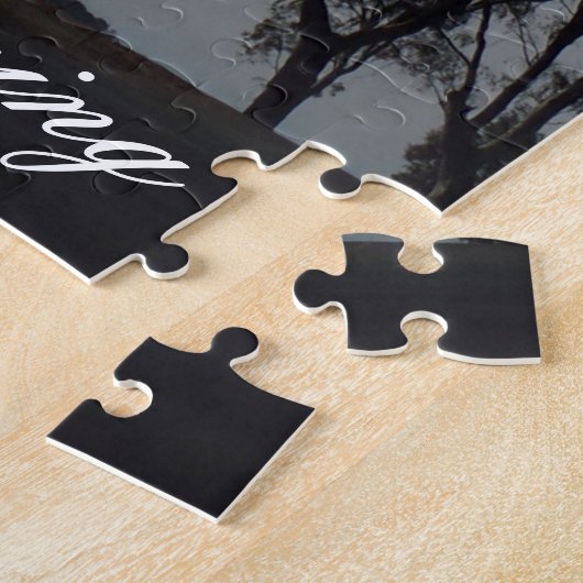 Jigzaag Puzzle met Larg Tree. Legpuzzel (Zijkant)