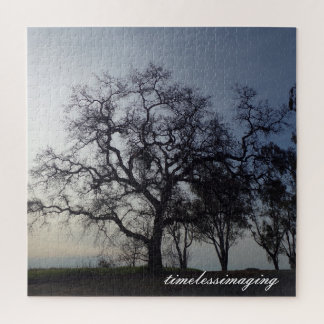 Jigzaag Puzzle met Larg Tree. Legpuzzel