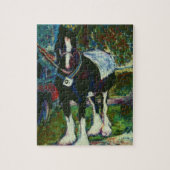 Jigzaag Puzzle met Shire Horse Legpuzzel (Verticaal)